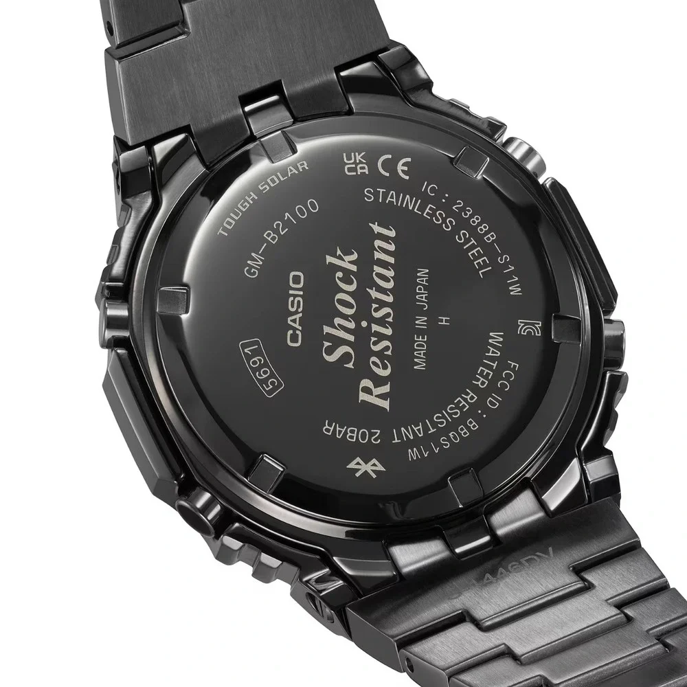 Casio G-Shock 2100 Series Black Stainless Steel Watch GMB2100BD-1A